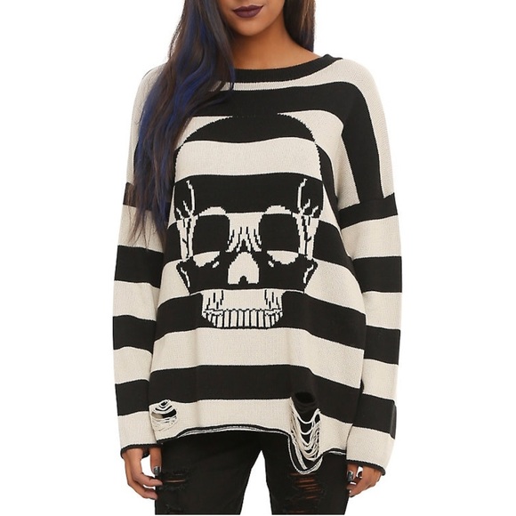 Iron Fist Sweaters - Iron Fist Urban Decay Striped Destructed Sweater